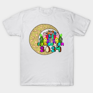 2024 Ramadan doodle cartoon design T-Shirt